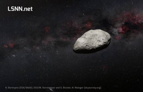 Webb rileva un asteroide della fascia principale estremamente piccolo