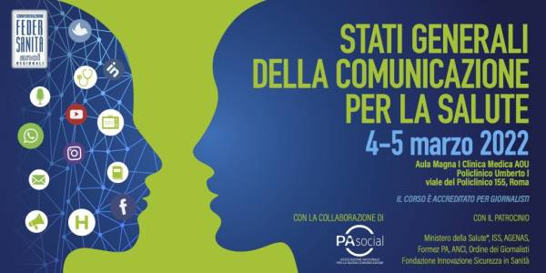 FEDERSANITÀ APRE A ROMA GLI STATI GENERALI DELLA COMUNICAZIONE PER LA SALUTE